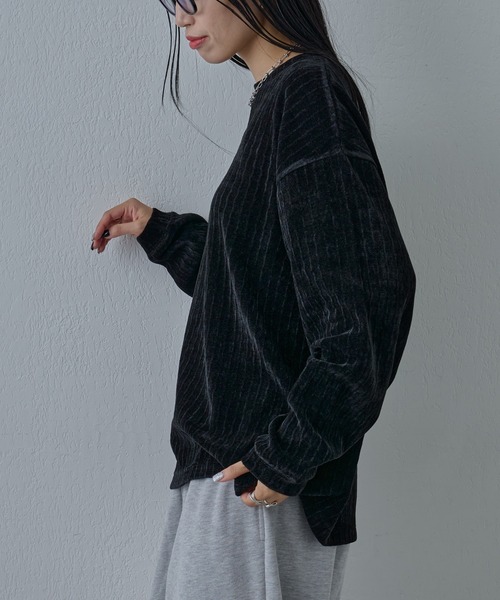 COLONY 2139（コロニートゥーワンスリーナイン）の「シャギージャガードクルーネックプルオーバー（Tシャツ/カットソー・メンズ・ホワイト/ブラック・LARGE/MEDIUM）」の6枚目の写真