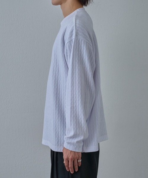 COLONY 2139（コロニートゥーワンスリーナイン）の「シャギージャガードクルーネックプルオーバー（Tシャツ/カットソー・メンズ・ホワイト/ブラック・LARGE/MEDIUM）」の19枚目の写真