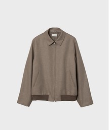 ATON（エイトン）の「【ATON / エイトン】 MERINO COLLEGE FLANNEL FLIGHT JACKET（ライダースジャケット）」