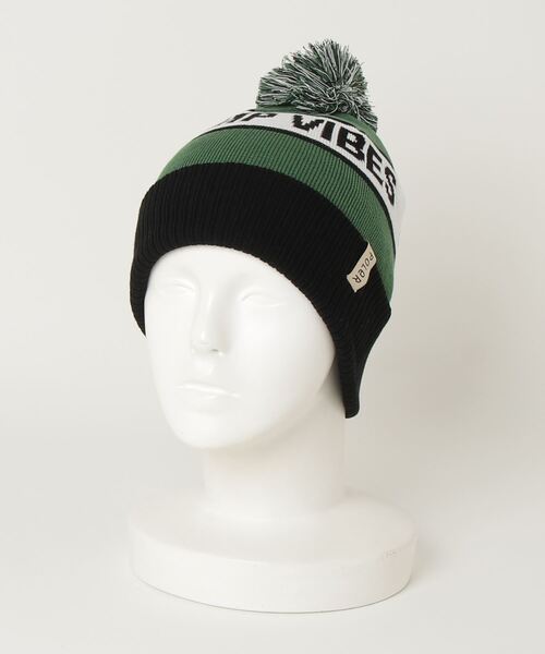 POLeR(ポーラー)の「POLeR/ポーラー ビーニー GAS STATION BEANIE ポンポン 243MCV0114-BLK(ニットキャップ/ビーニー・メンズ・ブラック/マルーン/ブルー・ONE SIZE)」の5枚目の写真