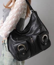 SPINNS | 【2WAY】2ポケット合皮ショルダーバッグ/リュック(ショルダーバッグ)