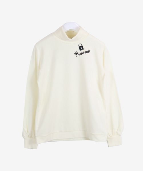 STUDIO PICONE(スタジオピッコーネ)の「コットン混長袖ハイネックプルオーバー(Tシャツ/カットソー・レディース・ブラック/ピンク/グリーン/ホワイト・M/L/LL)」の7枚目の写真