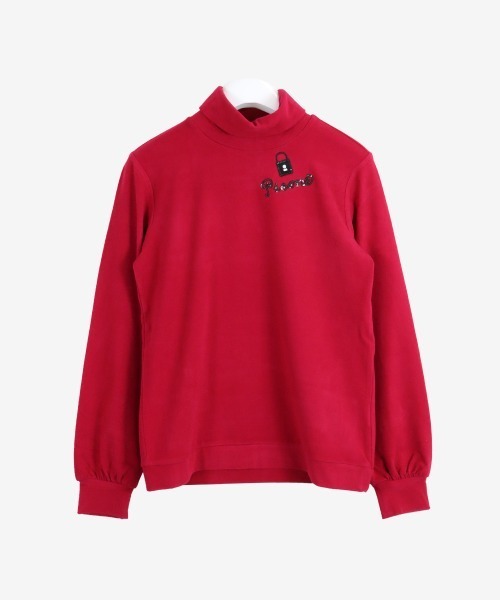 STUDIO PICONE(スタジオピッコーネ)の「コットン混長袖ハイネックプルオーバー(Tシャツ/カットソー・レディース・ブラック/ピンク/グリーン/ホワイト・M/L/LL)」の9枚目の写真