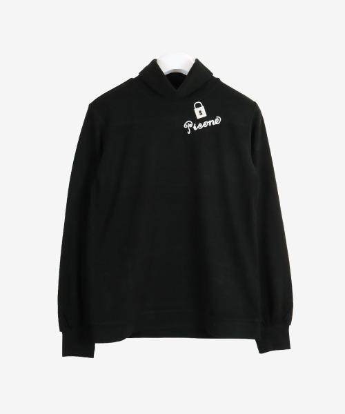 STUDIO PICONE(スタジオピッコーネ)の「コットン混長袖ハイネックプルオーバー(Tシャツ/カットソー・レディース・ブラック/ピンク/グリーン/ホワイト・M/L/LL)」の6枚目の写真