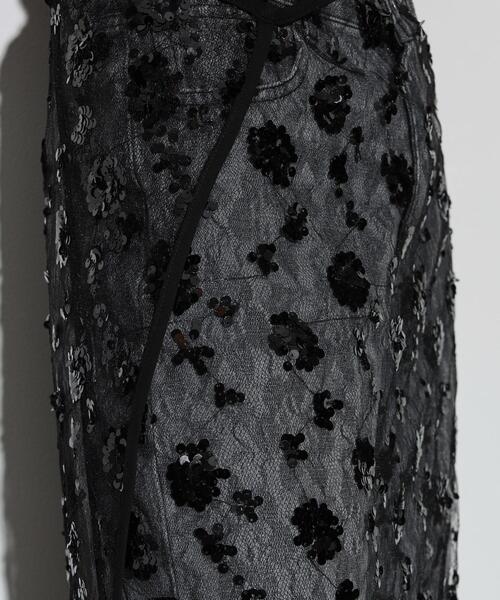 GALLEST(ギャレスト)の「◆スパンコールオーバースカート(スカート・レディース・ブラック・38)」の5枚目の写真