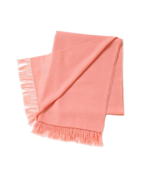 THE INOUE BROTHERS（ザイノウエブラザーズ）の「THE INOUE BROTHERS Non Brushed Large Stole TIB-ALAC2051ML（ストール/ショール・メンズ・グリーン/ピンク/ブラック・ONE SIZE）」の2枚目の写真