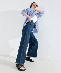 Kana｜カナのデニムパンツ（ブルー・ネイビー/青色系・ハイウエスト