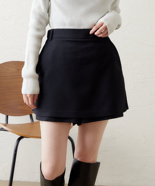 【セール】レイヤードミニスカパン（その他パンツ）｜mystic（ミスティック）