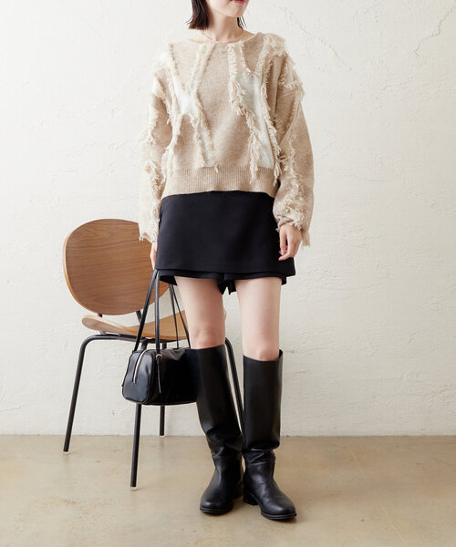 【セール】レイヤードミニスカパン（その他パンツ）｜mystic（ミスティック）