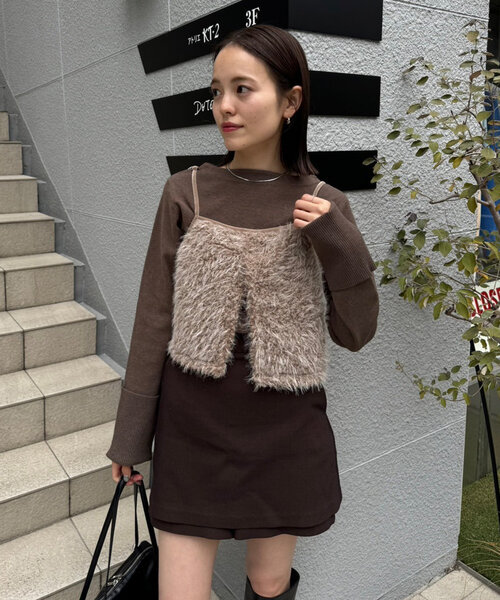 【セール】レイヤードミニスカパン（その他パンツ）｜mystic（ミスティック）