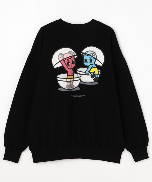 オアシス 30周年特別展　スウェット　L オアシス 30周年特別展 限定 スウェット L ブラック Oasis 30th