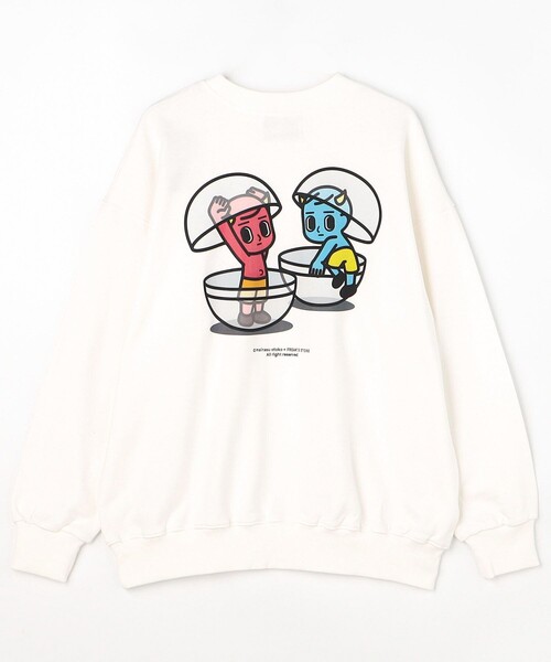 FREAK'S STORE(フリークスストア)の「消極男子/マイナスダンシ 轉生到人間 SWEAT(スウェット・メンズ・ホワイト/ブラック/アッシュグレー・MEDIUM/LARGE/X-LARGE)」の12枚目の写真
