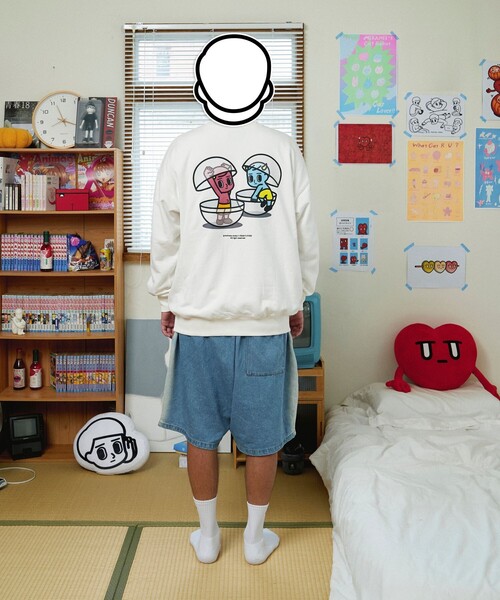 FREAK'S STORE(フリークスストア)の「消極男子/マイナスダンシ 轉生到人間 SWEAT(スウェット・メンズ・ホワイト/ブラック/アッシュグレー・MEDIUM/LARGE/X-LARGE)」の19枚目の写真