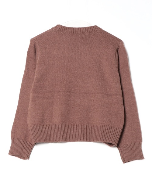 ミッソーニ　ボイタイ　リボン　ニット　ボーダー　薄手　ウール　42 MISSONI #wnc ミッソーニ ニット セーター 48 紫 オレンジ 半袖