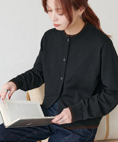 セール】【新色追加!/WEB限定】レイヤードカーディガン（カーディガン