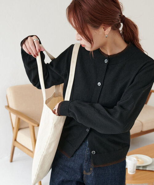 新色追加!/WEB限定】レイヤードカーディガン（カーディガン/ボレロ
