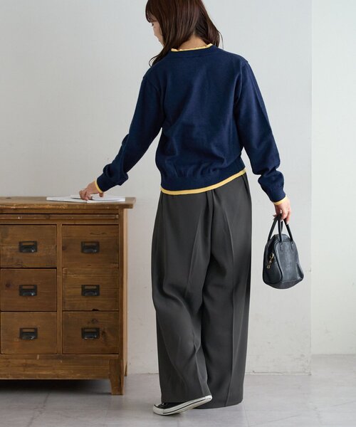 セール】【新色追加!/WEB限定】レイヤードカーディガン（カーディガン