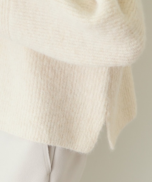 OPAQUE.CLIP（オペークドットクリップ）の「◆ラメショートミドルゲージニット【洗濯機洗い可】（ニット/セーター・レディース・グレー系4/ホワイト系8/ライトオレンジ系1/サックスブルー系5・38/40/36/42）」の13枚目の写真