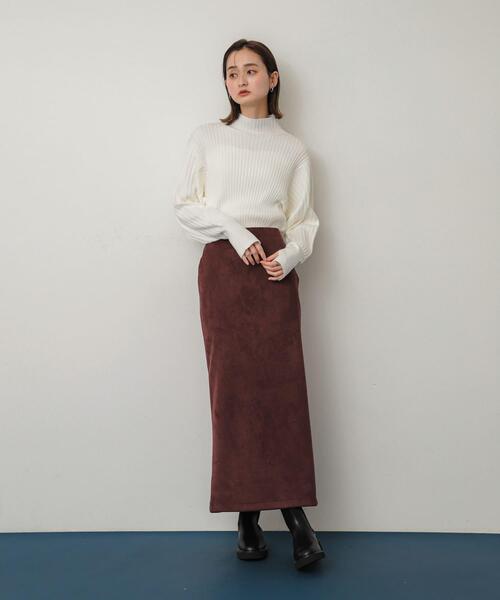 SENSE OF PLACE by URBAN RESEARCH(センスオブプレイスバイアーバンリサーチ)の「マトンスリーブセーター(ニット/セーター・レディース・ブラック/ロイヤルブルー/オフホワイト/チャコールグレー・ONE)」の9枚目の写真