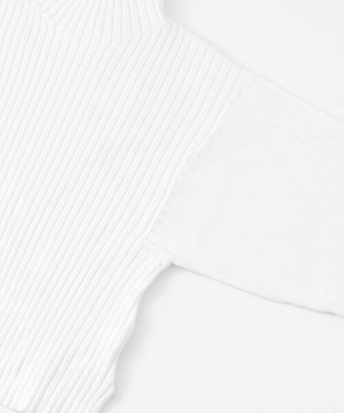 SENSE OF PLACE by URBAN RESEARCH(センスオブプレイスバイアーバンリサーチ)の「マトンスリーブセーター(ニット/セーター・レディース・ブラック/ロイヤルブルー/オフホワイト/チャコールグレー・ONE)」の19枚目の写真