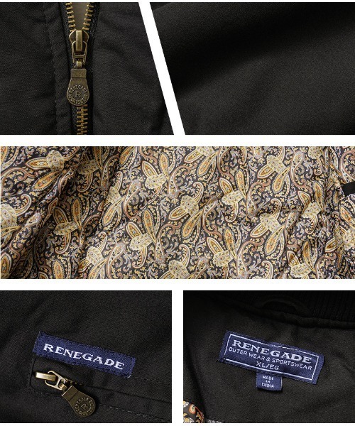 WAIPER.inc（ワイパーインク）の「Renegade Sports RENE1370 POPLIN SHELL PADDED NYLON LINED JACKET（その他アウター・メンズ・ブラック・M/L/XL/XXL）」の4枚目の写真