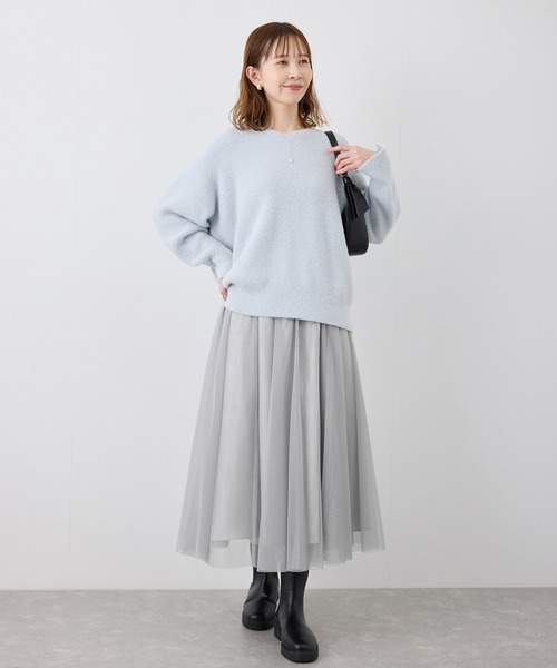 ROPE' PICNIC（ロペピクニック）の「キラキラチュールスカート（スカート・レディース・ライトグレー/ベージュ系その他・38）」の3枚目の写真