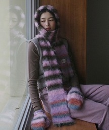 【Rockfish Weatherwear】韓国人気★STRIPE SHAGGY MUFFLER Rockfish Weatherwear] 韓国 STRIPE SHAGGY MUFFLER 8色