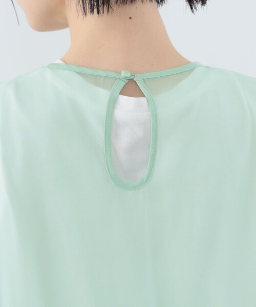 CAROLINA GLASER（カロリナ グレイサー）の「リボン オーガンジー ワンピース（ワンピース・レディース・ピンク/ミント・MEDIUM/SMALL）」の12枚目の写真