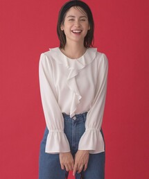 ラッフルデシン ブラウス