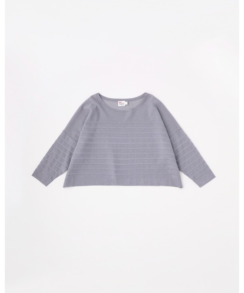Traditional Weatherwear(トラディショナルウェザーウェア)の「LYNE KNIT SHEER(ニット/セーター・レディース・ホワイト/ライトイエロー/ホワイト×グレー/グレー・S)」の4枚目の写真