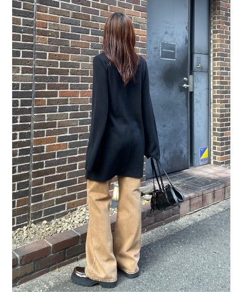 SLY(スライ)の「J/W STRAIGHT PT-BE ジャスト ストレート ウエスト フレア パンツ デニム(デニムパンツ・レディース・ベージュ/ブルー・0/1/2)」の22枚目の写真