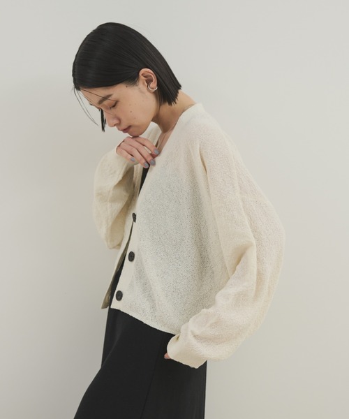 ミニブークレオーバーカーデ（ニット/セーター）｜Shelly island