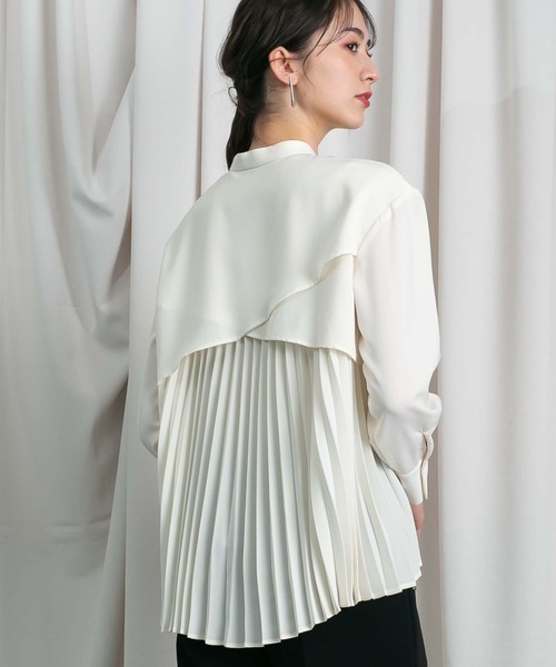 ブラウス シャツ 「WOMEN」バックプリーツブラウス レディース deux amour ブラウス シャツ バックプリーツブラウス レディース