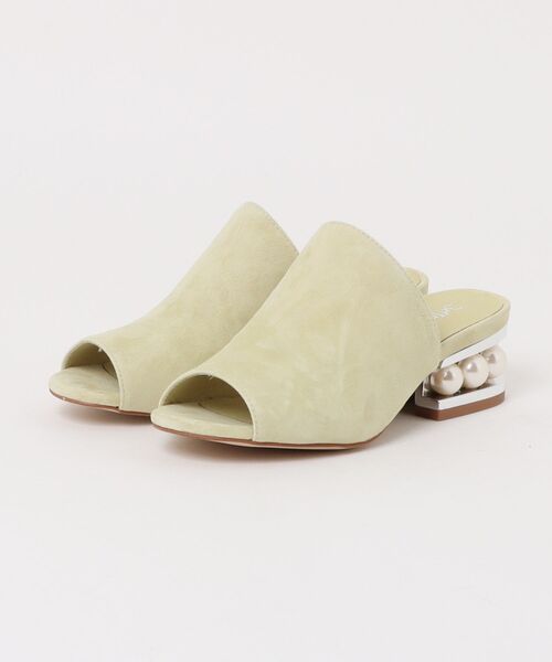 Jeffrey Campbell(ジェフリーキャンベル)の「スエードパールヒールサンダル(サンダル・レディース・グレイッシュベージュ/ターコイズブルー/ワイン/ブラック/イエロー・36/37/38/35/39)」の12枚目の写真
