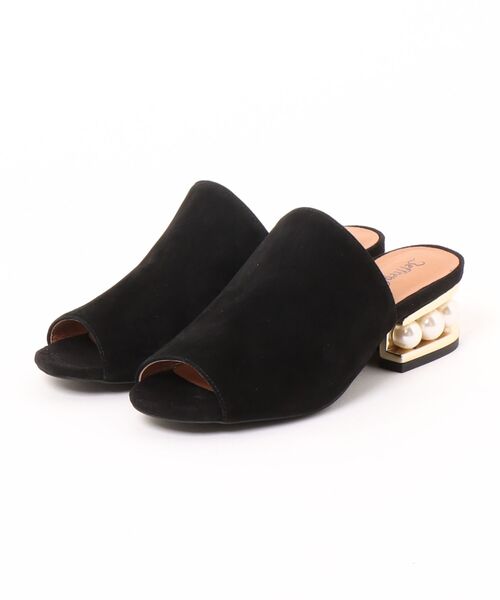 Jeffrey Campbell(ジェフリーキャンベル)の「スエードパールヒールサンダル(サンダル・レディース・グレイッシュベージュ/ターコイズブルー/ワイン/ブラック/イエロー・36/37/38/35/39)」の6枚目の写真