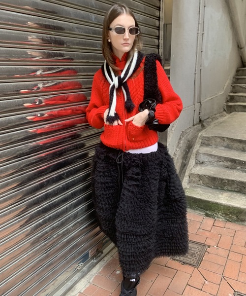 RED VALENTINO チュールスカート　スウェットワンピース SANSeLF（サンセルフ）の「【LONSLAN】 ボリュームチュールスカート
