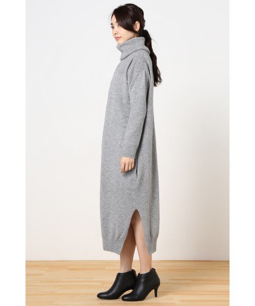 La TOTALITE(ラトータリテ)の「WOOL ロングワンピース◆(ワンピース・レディース・ブラウン/グレー・FREE)」の6枚目の写真