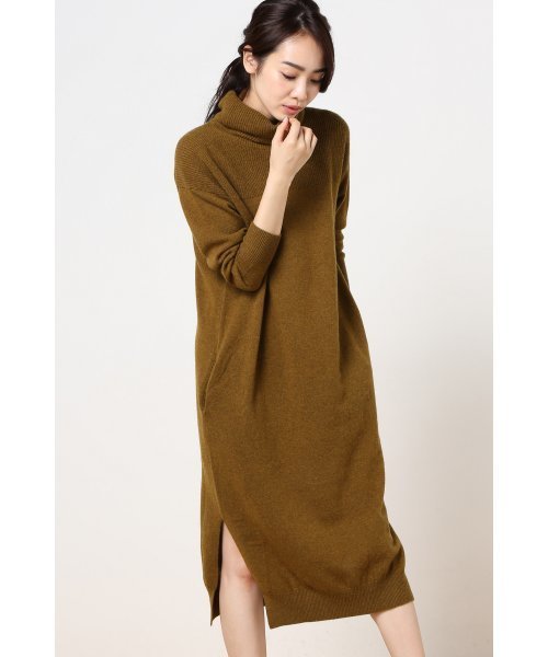 La TOTALITE(ラトータリテ)の「WOOL ロングワンピース◆(ワンピース・レディース・ブラウン/グレー・FREE)」の12枚目の写真