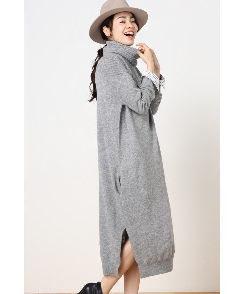 La TOTALITE(ラトータリテ)の「WOOL ロングワンピース◆(ワンピース・レディース・ブラウン/グレー・FREE)」の13枚目の写真
