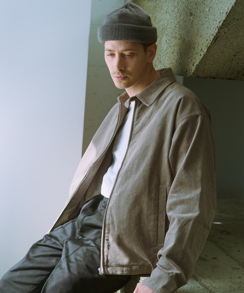 NewAnce(ニュアンス)の「【NewAnce】Baby Corduroy Zip Up Jacket / ベビーコーデュロイジップアップジャケット(その他アウター・メンズ・グレー/アイボリー/ブラック・L/M)」の1枚目の写真