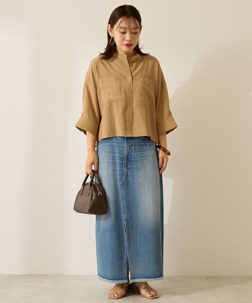 AMERICAN HOLIC(アメリカンホリック)の「Aラインデニムスカート(デニムスカート・レディース・インディゴブルー/ライトインディゴブルー・S/M/L)」の21枚目の写真