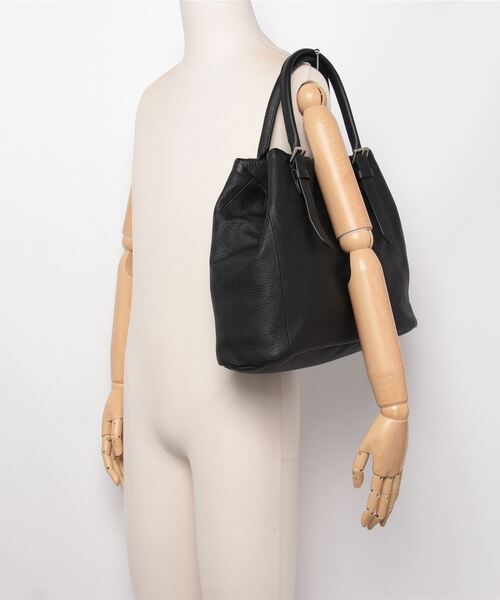 Felisi（フェリージ）の「Felisi / フェリージ：Tote Bag Strap Midium LD Leather：20-75-1-LD-DS[MUS]（トートバッグ・メンズ・ブラック・FREE）」の5枚目の写真