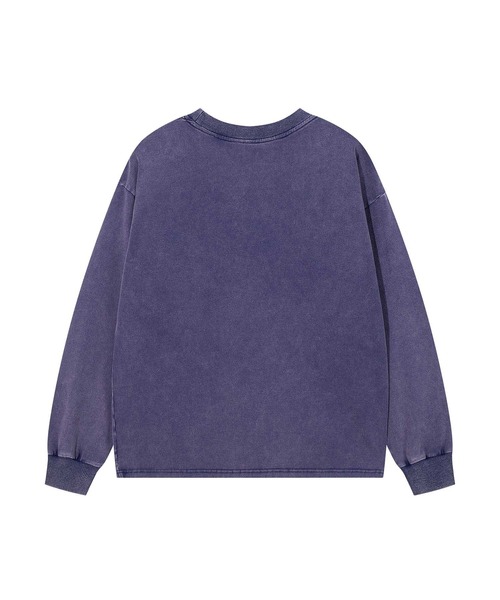 HOOK(フック)の「HOOK -original- 古着風ハート刺繍ウォッシュロンTEE(Tシャツ/カットソー・メンズ・ネイビー/ブラック・MEDIUM/LARGE/X-LARGE)」の4枚目の写真