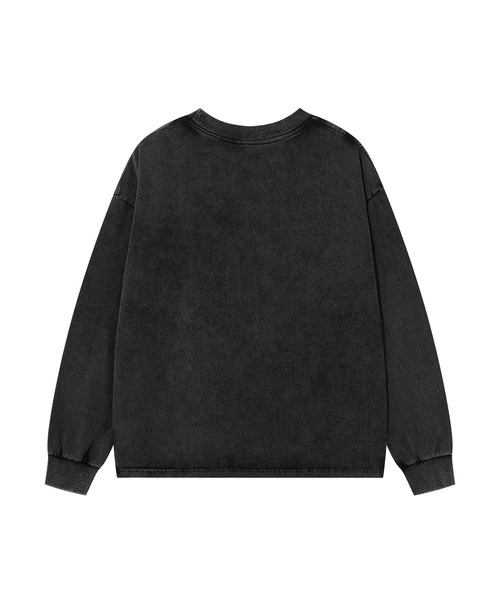 HOOK(フック)の「HOOK -original- 古着風ハート刺繍ウォッシュロンTEE(Tシャツ/カットソー・メンズ・ネイビー/ブラック・MEDIUM/LARGE/X-LARGE)」の6枚目の写真