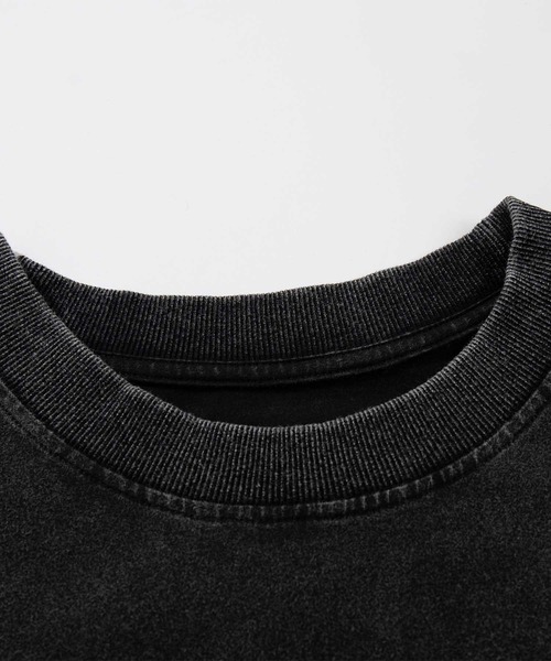 HOOK(フック)の「HOOK -original- 古着風ハート刺繍ウォッシュロンTEE(Tシャツ/カットソー・メンズ・ネイビー/ブラック・MEDIUM/LARGE/X-LARGE)」の7枚目の写真
