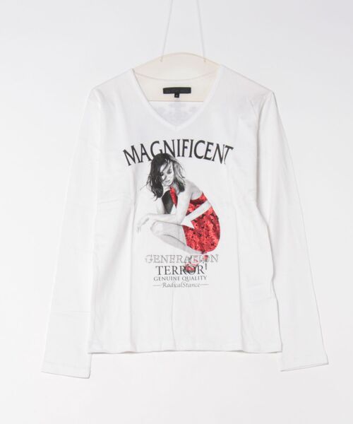 in the attic(インジアティック)の「/in the attic/箔プリント/ラインストーンデザインT(Tシャツ/カットソー・メンズ・ブラック/ホワイト・X-LARGE/MEDIUM/LARGE)」の7枚目の写真