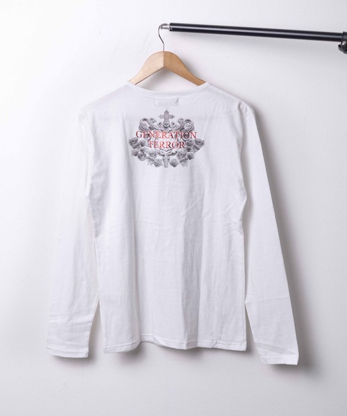 in the attic(インジアティック)の「/in the attic/箔プリント/ラインストーンデザインT(Tシャツ/カットソー・メンズ・ブラック/ホワイト・X-LARGE/MEDIUM/LARGE)」の5枚目の写真