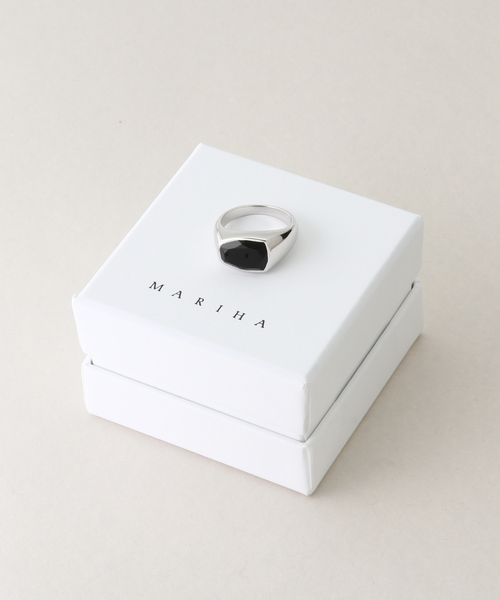 plage（プラージュ）の「MARIHA / マリハ BLACK ONYX リング（リング・レディース・シルバー・11）」の5枚目の写真