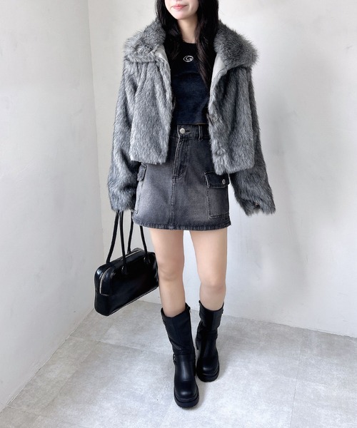 INGNI（イング）の「デニムカーゴスカート（デニムスカート・レディース・グレー/ブルー系その他/ブルー系その他4・FREE）」の22枚目の写真