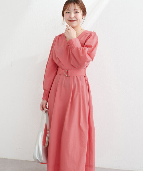 natural couture(ナチュラルクチュール)の「【ako】骨スト優勝カシュクールワンピース(ワンピース・レディース・ピンク系その他/ネイビー/チェック・LL/FREE/SMALL)」の13枚目の写真
